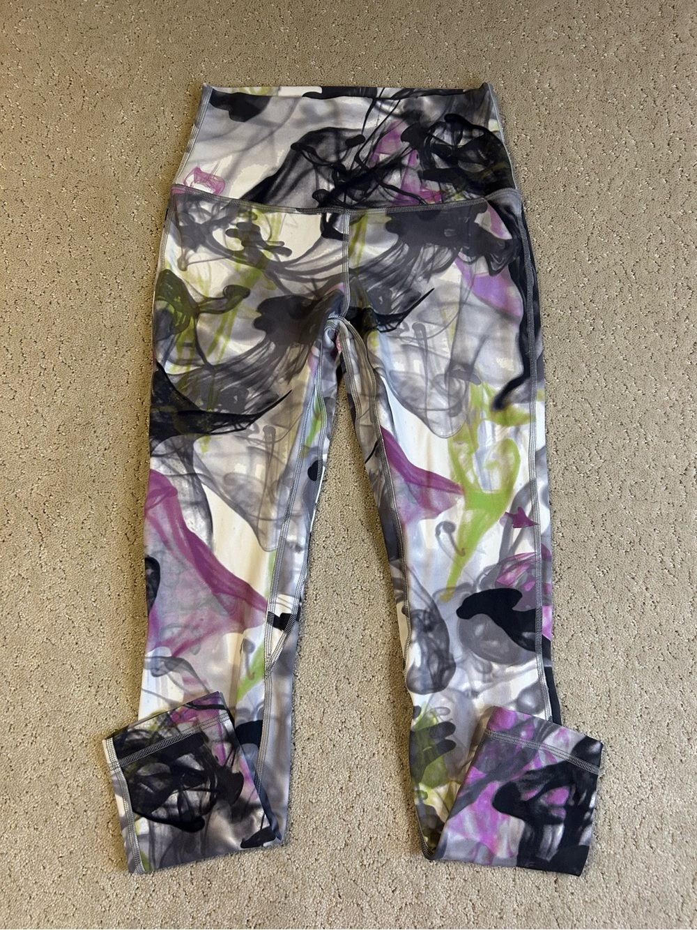 Lululemon Align High-Rise Pant 25 Size 6 Unicorn White Multi Leggings